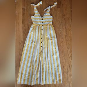 ASOS Cotton Linen Striped Dress